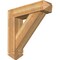 Ekena Millwork Traditional Arts and Crafts Rough Sawn Bracket w/ Offset Brace, Western Red Cedar, 8"W x 32"D x 32"H BKT0806X32X32TRA03RWR - alternate 1